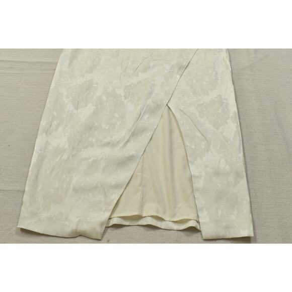 NEW EXPRESS Women's Cream Floral Mini Dress Sleeveless W/ Slit Size 10 - Picture 6 of 8